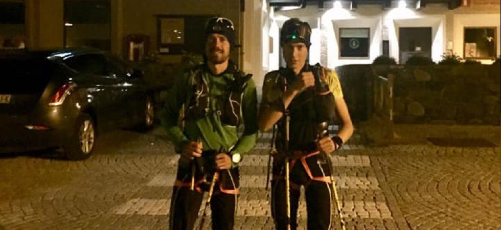 Gli atleti Gil Pintarelli e William Boffelli siglano il nuovo record nel giro delle 13 cime''